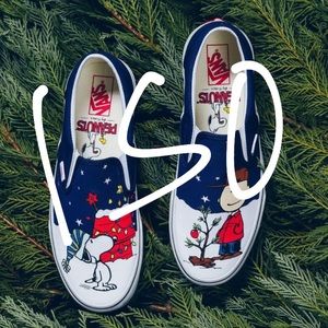 ISO Vans x Peanuts Christmas Snoopy Charlie Brown